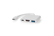Dockingstationen - Nedis CCGB64770WT01 laptop dock/port replicator - CCGB64770WT01