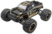 Ferngesteuert - BLACKZON - Slyder MT 1/16 4WD Electric Monster Truck - Gold - 540101