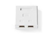 Netzwerkzubehör - Nedis Network Wall Box | On-Wall | 2 port(s) | STP CAT6 - CCGB89130WT