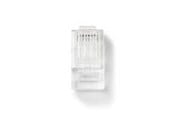 Andere Kabel - Nedis RJ45 Connector | RJ45 Pass Through | Stranded UTP CAT5 - CCGB89331TP