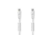 Antennenkabel - Nedis Coax Cable | IEC (Coax) Male | IEC (Coax) Female | Nickel Plated - CSGL40020WT100