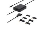 Netzteile für Laptops - Nedis notebook-adapter | GaN | 65 W | 5 / 9 / 12 / 15 / 20 V DC - NBAU65110BK