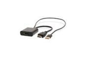 Display Kabel - Nedis HDMI Adapter | HDMI Connector | DisplayPort Male / USB-A Male - CCGB34300BK02