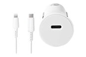 Handys - Adapter und Ladegeräte - Nedis car power adapter - 24 pin USB-C - 20 Watt - CCPDL20W111WT