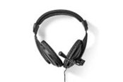 Kopfhörer/Headsets - Nedis PC-headset | Over-Ear | Stereo | 1x 3.5 mm / 2x 3.5 mm - CHST210BK