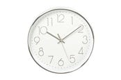 Einrichtung - Nedis - clock - quartz - wall mountable - 30 cm - white silver - CLWA015PC30SR