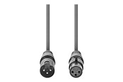 Audio Kabel - Nedis OnStage series audio extension cable - 10 m - COTG15010GY100