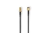 Antennenkabel - Nedis SMA Cable | RP SMA Male | RP SMA Female | Gold Plated | 50 Ohm - CSGL02210BK50