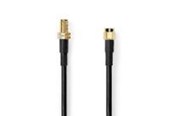 Antennenkabel - Nedis SMA Cable | SMA Male | SMA Female | Gold Plated | 50 Ohm - CSGL02400BK50