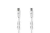 Antennenkabel - Nedis Coax Cable | IEC (Coax) Male | IEC (Coax) Female | Nickel Plated - CSGL40020WT20