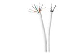 SAS / SCSI Kabel - Nedis Coax / CAT6 Combination Cable - bulk aerial/network cable - 10 m - CSGR4500WT100