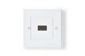 Display Kabel - Nedis HDMI Wall Box | 4K@60Hz | HDMI™ Output | Black | 18 Gbps | Gold Plated - CVGB34950WT