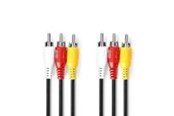 Display Kabel - Nedis Composite Video Cable | Nickel Plated | 480p | 1.50 m | Round | PVC | Black - CVGL24300BK15