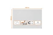 Konferenz und Präsentation - Nobo Infinity Rahmenloses magnetisches Whiteboard 900x600mm - 1915714