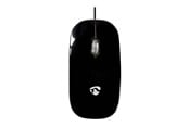 Maus - Nedis - mouse - USB - black - Maus (Schwarz) - MSWD200BK