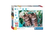 Puzzle - Clementoni Jigsaw Puzzle Super Color Lovely Kitty Twins 60 pcs. Boden - 26599