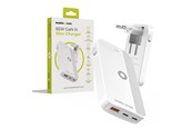 Handys - Adapter und Ladegeräte - Mobile Origin 65W GaN III Slim Charger dual USB-C - Single USB-A white - GAN-65W-SLM-WHT