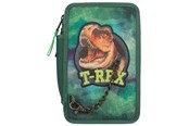 Schul-Zubehör - Depesche Dino World - T-rex - Triple Pencil Case - Green with Chain - 412506