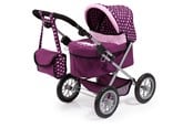 Puppen & Zubehör - Bayer Design Dolls Pram Trendy - Purple - 13037AA