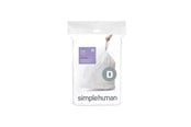 Reinigung - Simplehuman Code D maßgeschneiderte Müllbeutel, Packung mit 20, weiß - CW0163