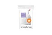 Reinigung - Simplehuman Code H maßgeschneiderte Müllbeutel, Packung mit 20, weiß - CW0168