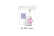 Reinigung - Simplehuman Code M maßgeschneiderte Müllbeutel, Packung mit 20, weiß - CW0173