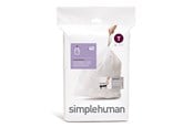 Reinigung - Simplehuman Code T maßgeschneiderte Müllbeutel, Packung mit 20, weiß - CW0216