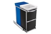 Mülltrennung - Simplehuman 35L (20/15) Ausziehbarer Recycler, robuster Stahlrahmen - CW1016
