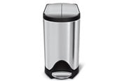Mülltrennung - Simplehuman 10L Schmetterlings-Tretmülleimer, gebürsteter Edelstahl - CW1899