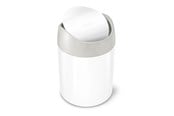 Mülltrennung - Simplehuman 1,5L Mini-Mülleimer, weiß - CW2079