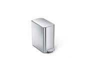Mülltrennung - Simplehuman 5L schlanker Pedaleimer, gebürsteter Edelstahl - CW2096