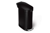 Mülltrennung - Simplehuman 45L schlanker Pedalbehälter, schwarz - CW2098