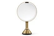 Kosmetik Spiegel - Simplehuman Sensor-Spiegel mit Touch-Control-Helligkeit und doppelter Lichtfunktion, Messing - ST3061