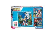 Puzzle - Clementoni Jigsaw Puzzle Super Color Square Sonic 3x48pcs. Boden - 25320