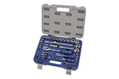 Handwerkzeuge - VAERK Socket wrench set 1/4-1/2" 58 parts - 129-58-4