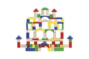 Bausets - Goki Wooden Building Blocks 100 pcs - 58669