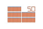 Spielzeugwaffen - NERF N1 Dart Nachfüllpack 50 - F8639EU40