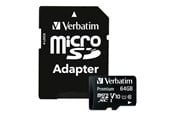 Speicherkarten - Verbatim Premium microSD/SD - 90MB/s - 64GB - 44084