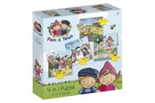 Puzzle - Bambolino Toys Fien & Teun Puzzle 4in1 Boden - 19201