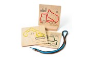Puzzle - Bigjigs Wooden Puzzle by Numbers - Construction 8 pieces. Holz - 34049