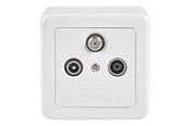 Netzwerkzubehör - Nedis wall plate box - SWBX100WT