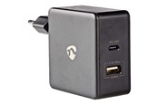 Handys - Adapter und Ladegeräte - Nedis power adapter - USB 24 pin USB-C - 45 Watt - WCPD45W100BK