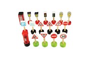 Holzspielzeug - Bigjigs Wooden Traffic Signs 18pcs. - BJT061