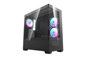 Gehäuse - Darkflash DS900 AIR computer case (black) + 6 ARGB - Gehäuse - Miditower - Schwarz - DS900 Air Black + fa