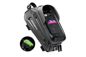 Fahrrad-Zubehör - Rockbros B68 Bike Pannier for Frame - Armored - with Phone Pocket and Cover - 1.7L - Black - Rockbros-B68
