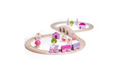 Holzspielzeug - Bigjigs Wooden Train Set - Pink 40pcs. - BJT022