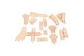 Holzspielzeug - Bigjigs Wooden Rails Expansion Set 25 pcs. - BJT052