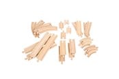 Holzspielzeug - Bigjigs Wooden Expansion Set Rails and Bends 24 pcs - BJT057
