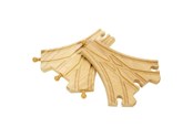 Holzspielzeug - Bigjigs Wooden Rails - 3-way Split 2 pcs. - BJT103