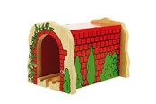 Holzspielzeug - Bigjigs Wooden Rails - Red Tunnel - BJT135